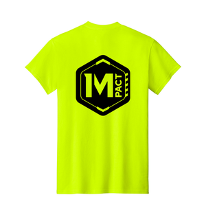 Hi-Vis Tee with Pocket - Safety Green (Back)